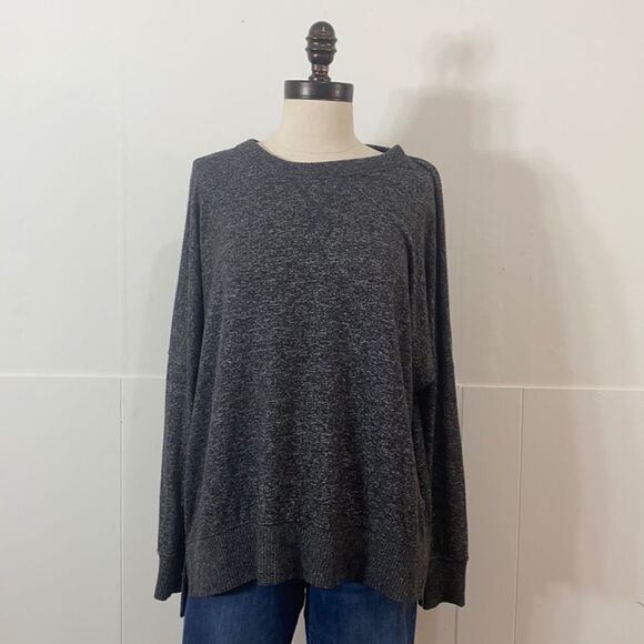 Arie Soft Grey Light Weight Marbled Sweater - Picture 1 of 5